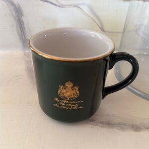 "By Appointment to His Majesty the King of Sweden"VTG Gevalia Kaffe Mug Green